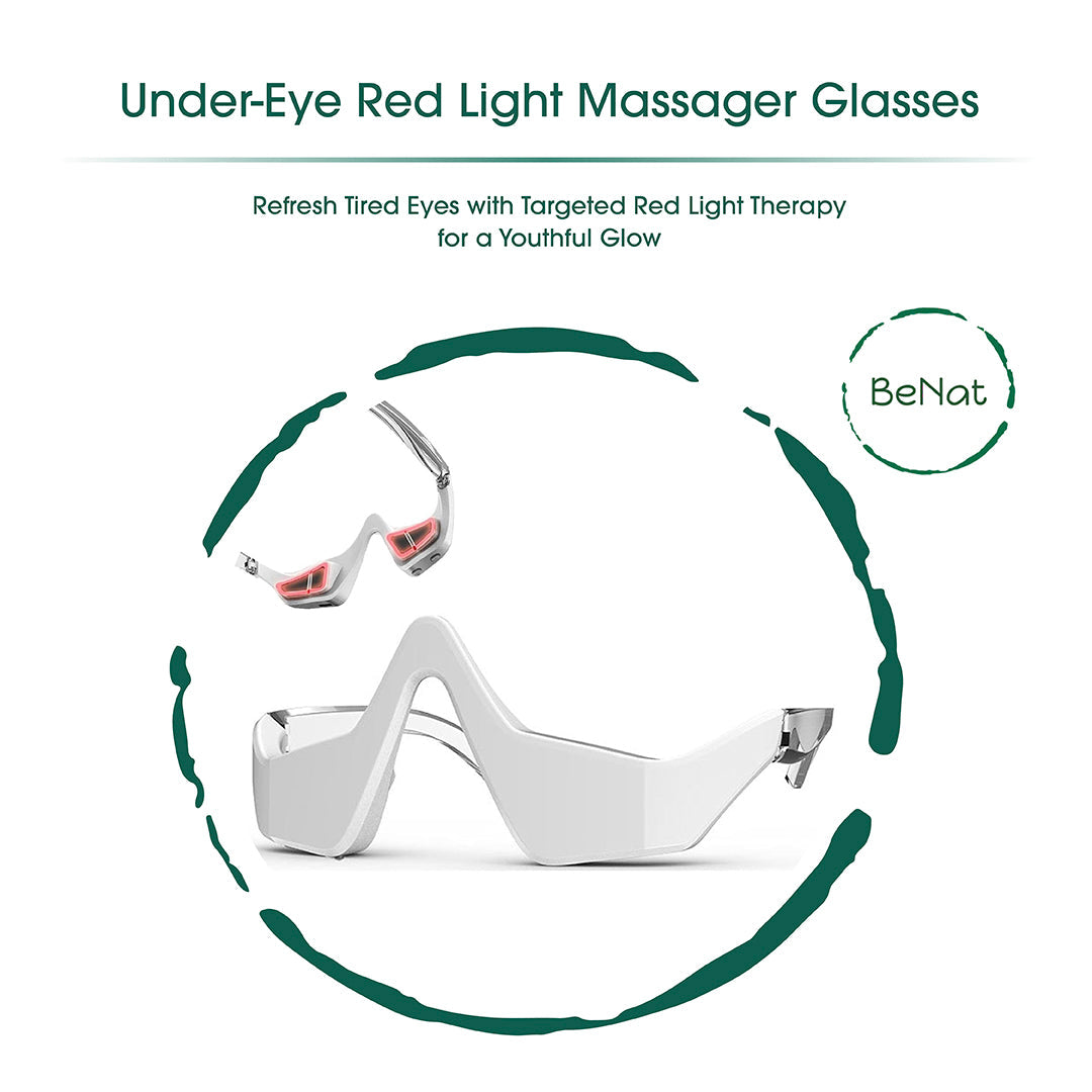 BENAT Under-Eye Red Light Therapy Skin Rejuvenation and Relaxation Massager