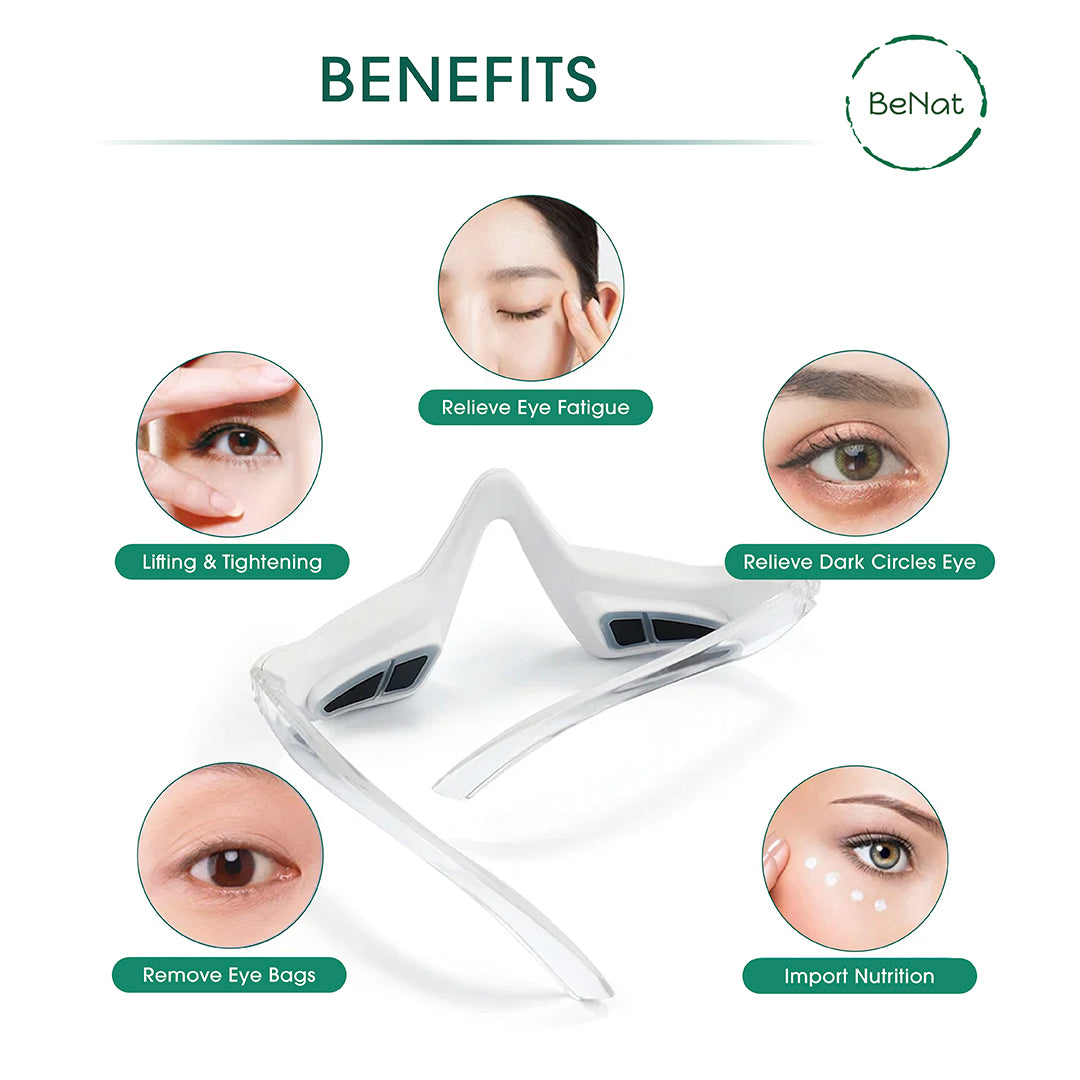 BENAT Under-Eye Red Light Therapy Skin Rejuvenation and Relaxation Massager
