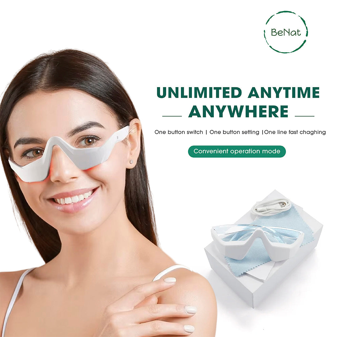 BENAT Under-Eye Red Light Therapy Skin Rejuvenation and Relaxation Massager