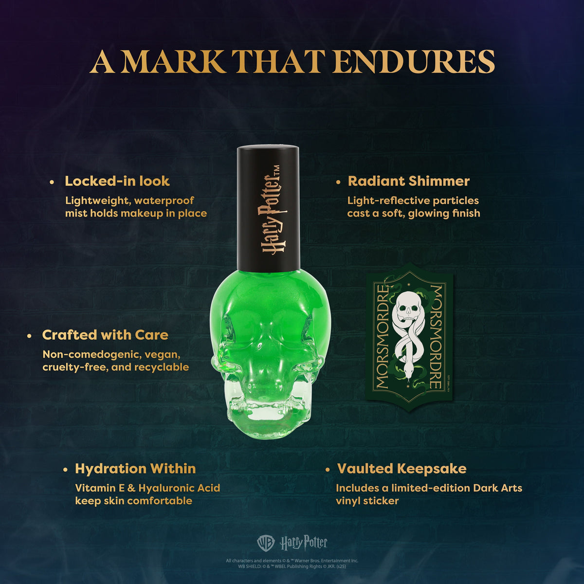 PROFUSION Hp Dark Arts | Morsmordre Illuminating Setting Spray