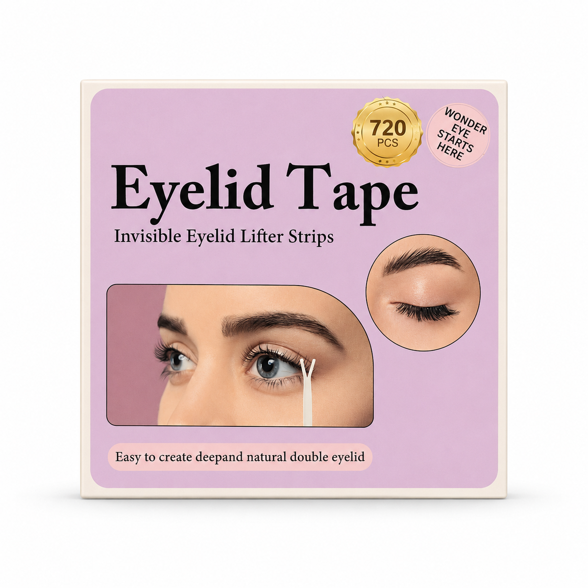 Eyelid Tape - Invisible Eyelid Lifter Strips (720 Pcs)