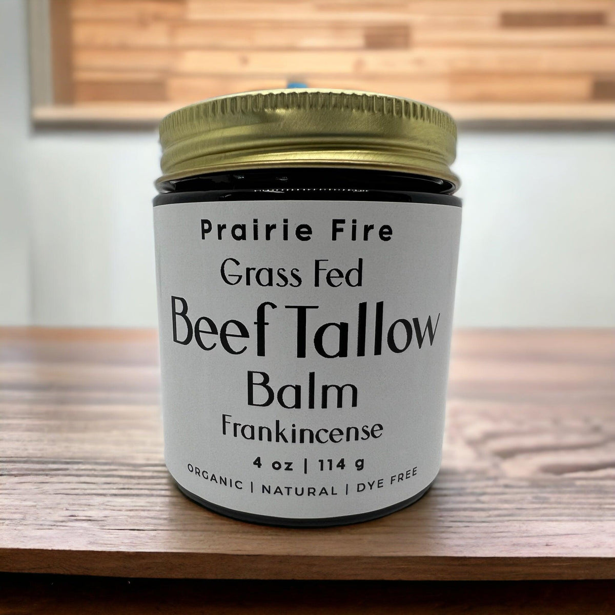 Grass Fed Beef Tallow Balm - 4 oz - Made in USA - Organic Grass Fed and Finished Tallow - Moisturizing Skin Care