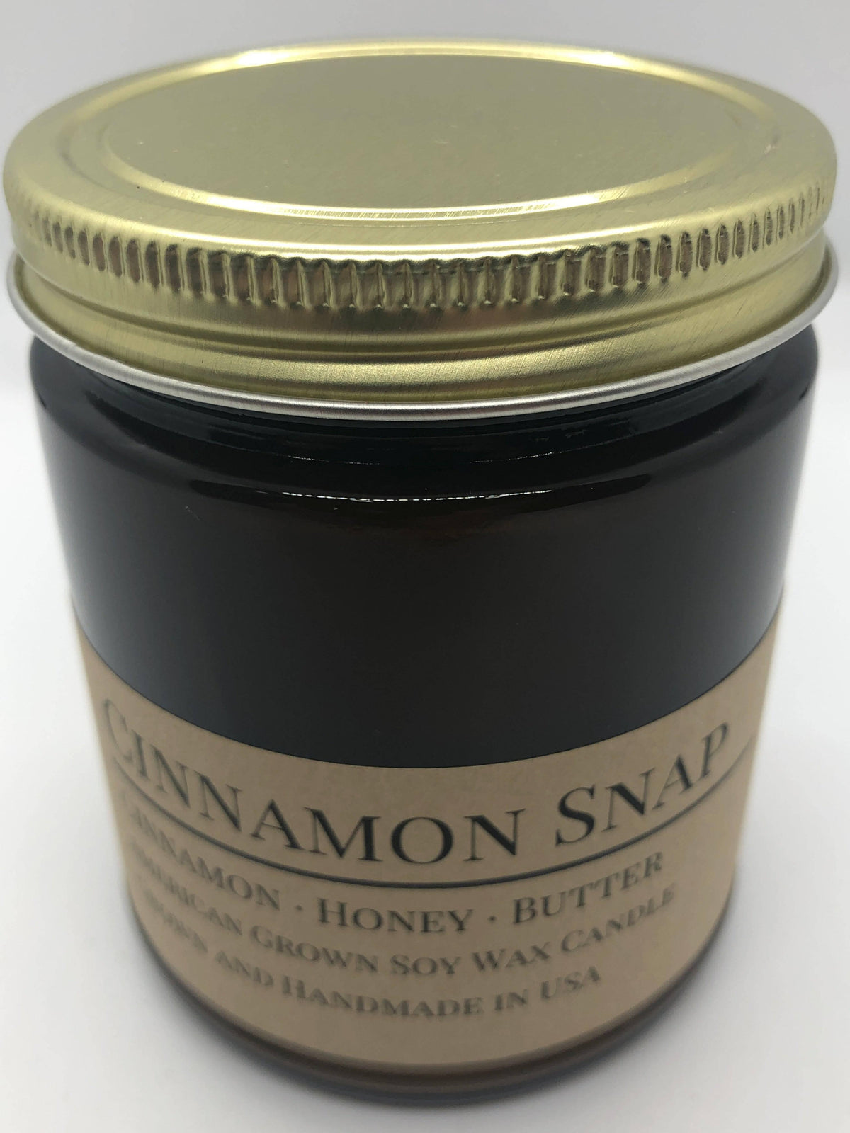 PRAIRIE FIRE Cinnamon Snap Soy Wax Candle | 9 oz Amber Apothecary