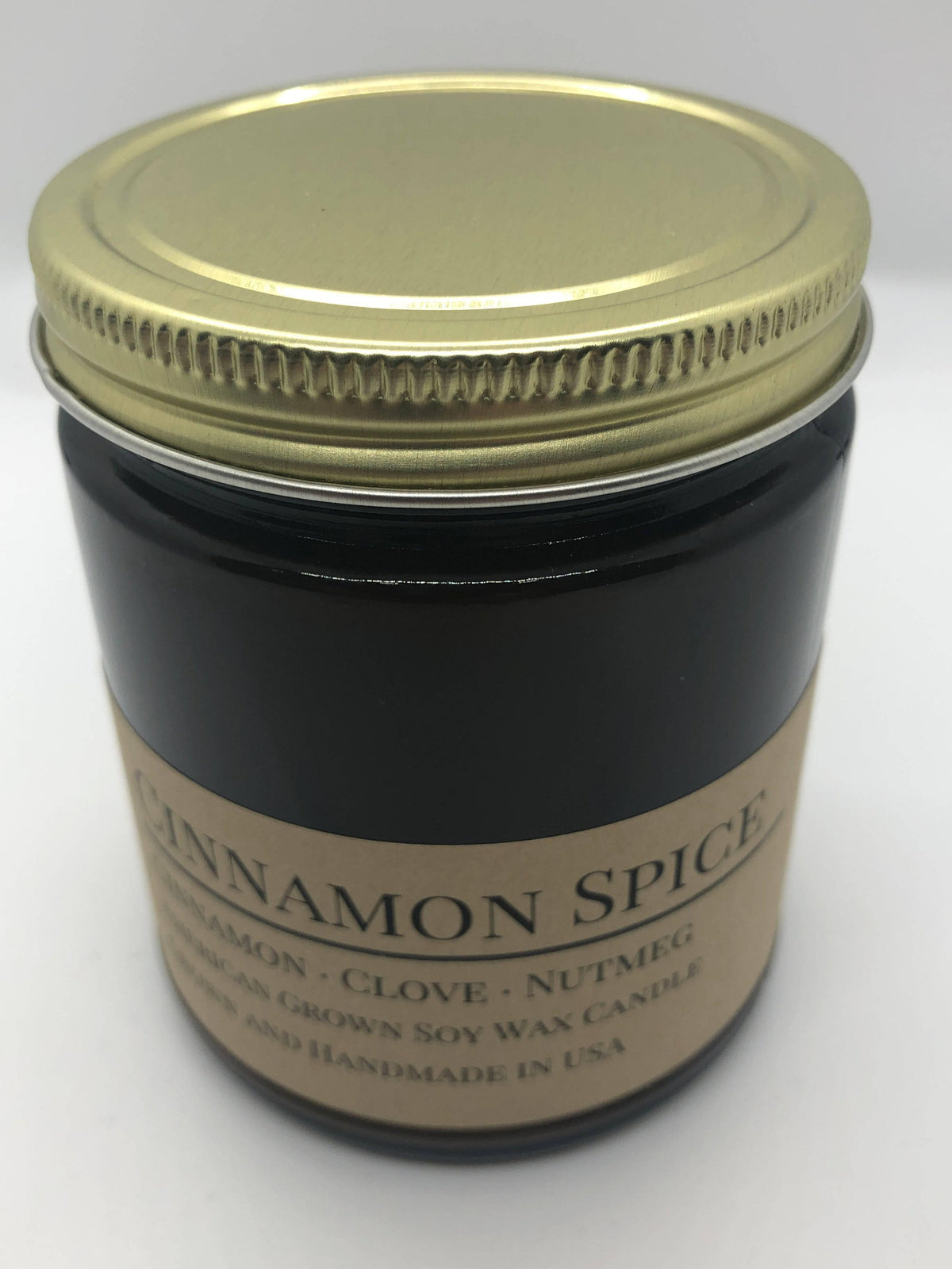 PRAIRIE FIRE Cinnamon Spice Soy Wax Candle | 9 oz Amber Apothecary Jar