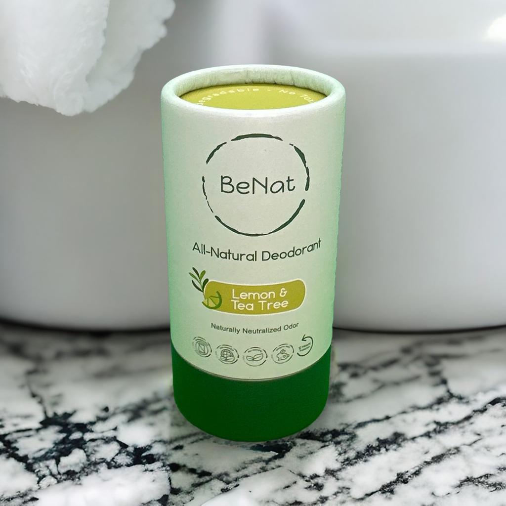 BENAT 2-Pack All-Natural, Plastic-Free Deodorants