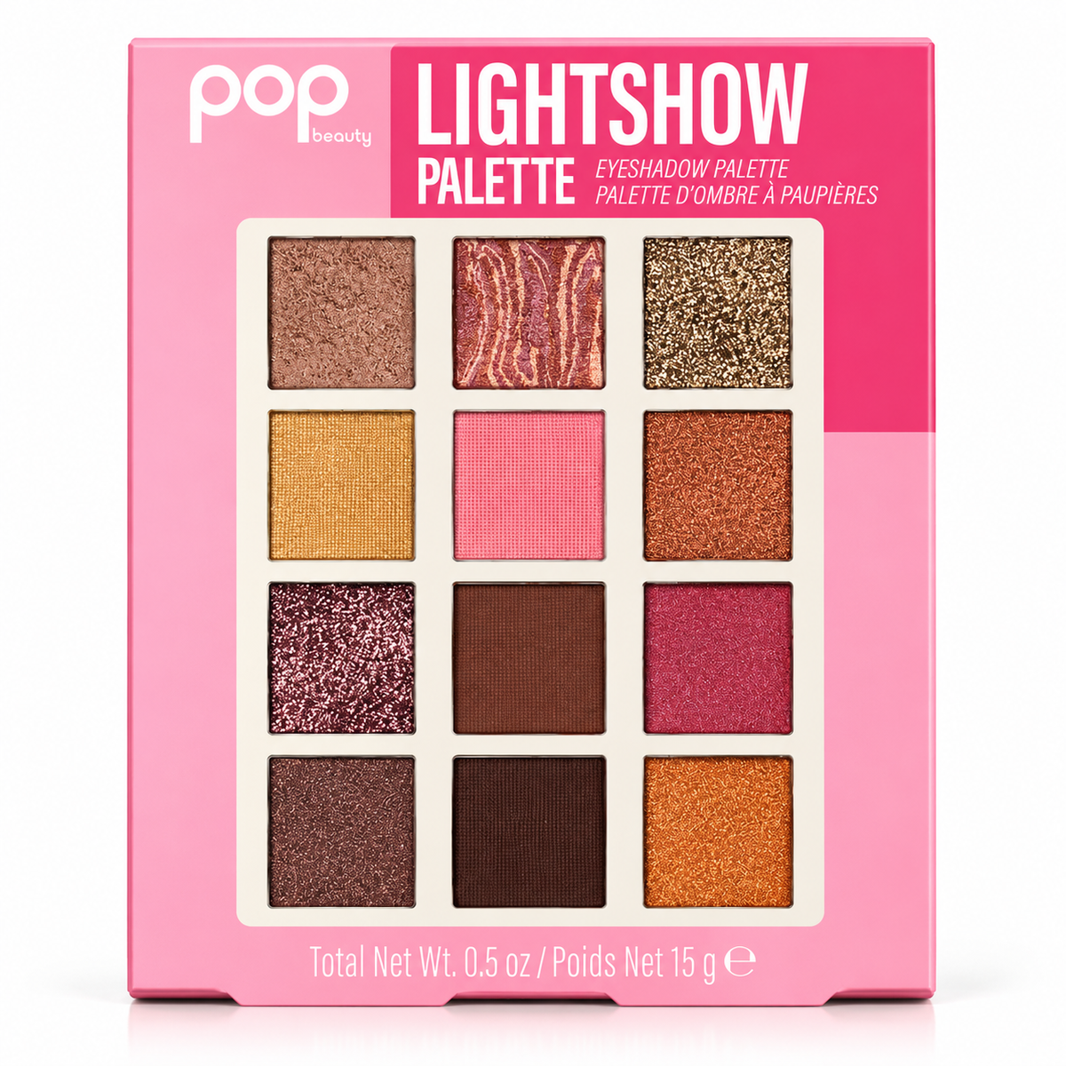 POP Beauty Lightshow Palette - 12 Bold Eyeshadow Shade