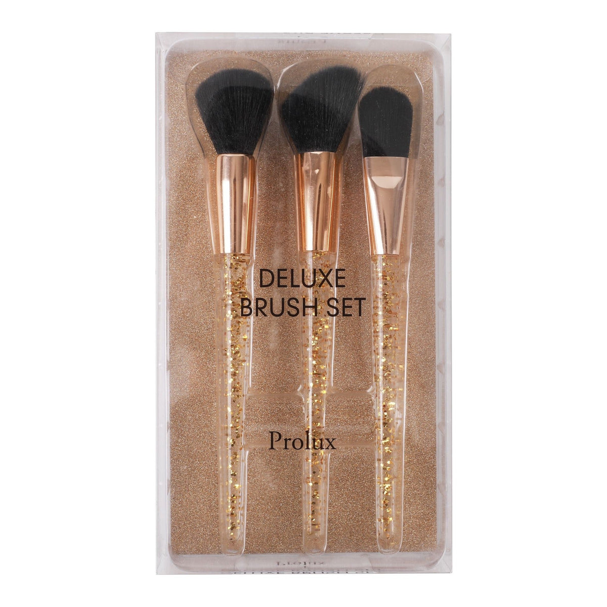 PROLUX Gold Flakes 3-Piece Brush Set