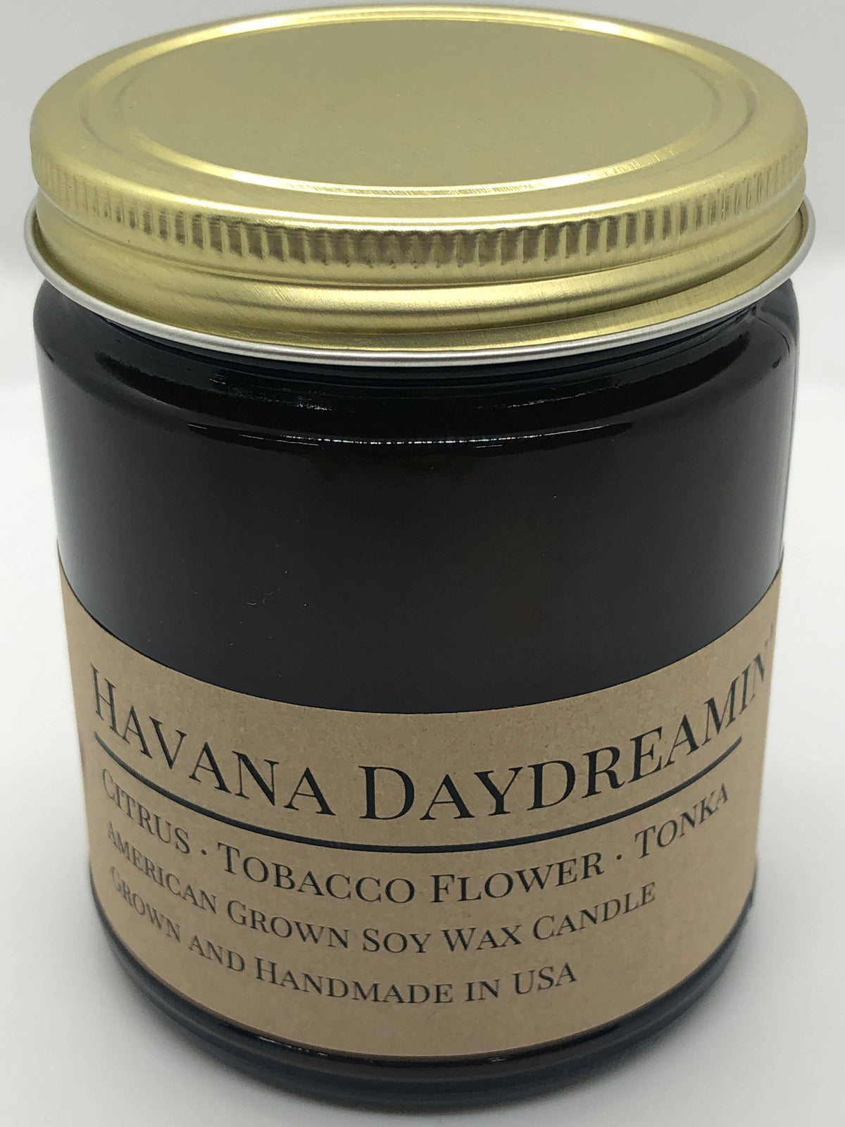 PRAIRIE FIRE Havana Daydreamin' Soy Wax Candle | 9 oz Amber Apothecary Jar