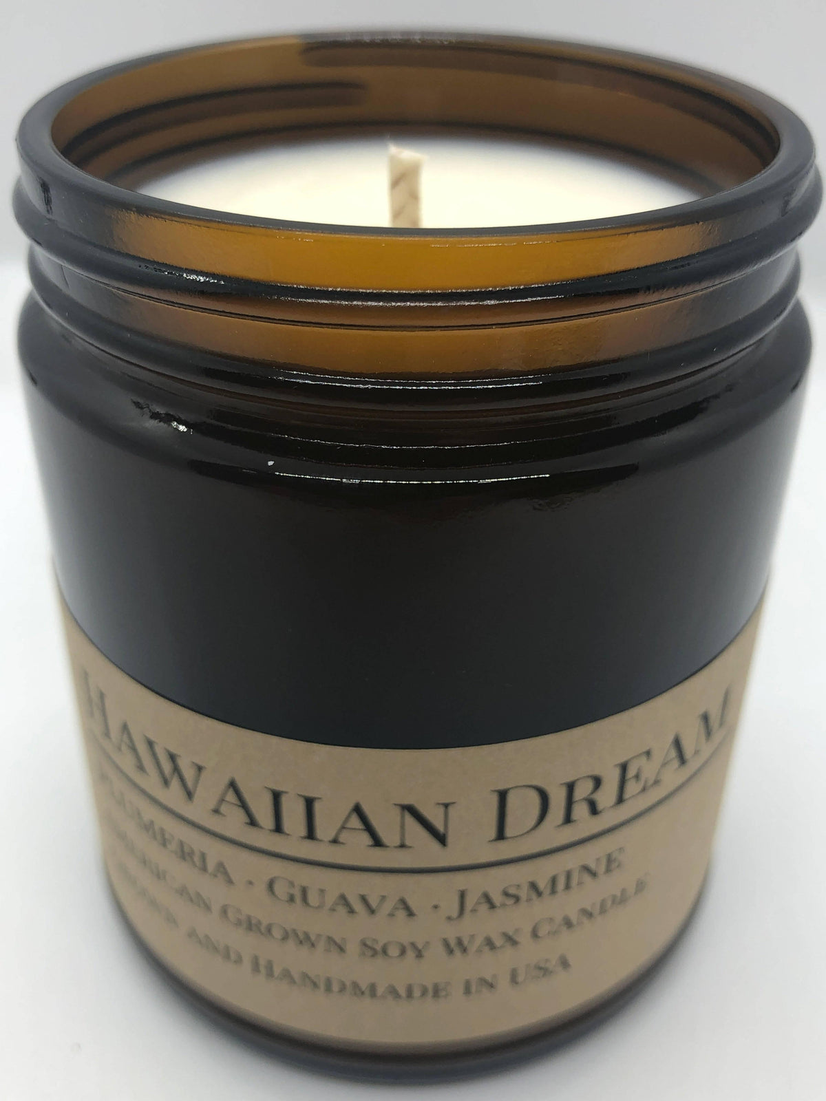 PRAIRIE FIRE Hawaiian Dream Soy Wax Candle | 9 oz Amber Apothecary Jar