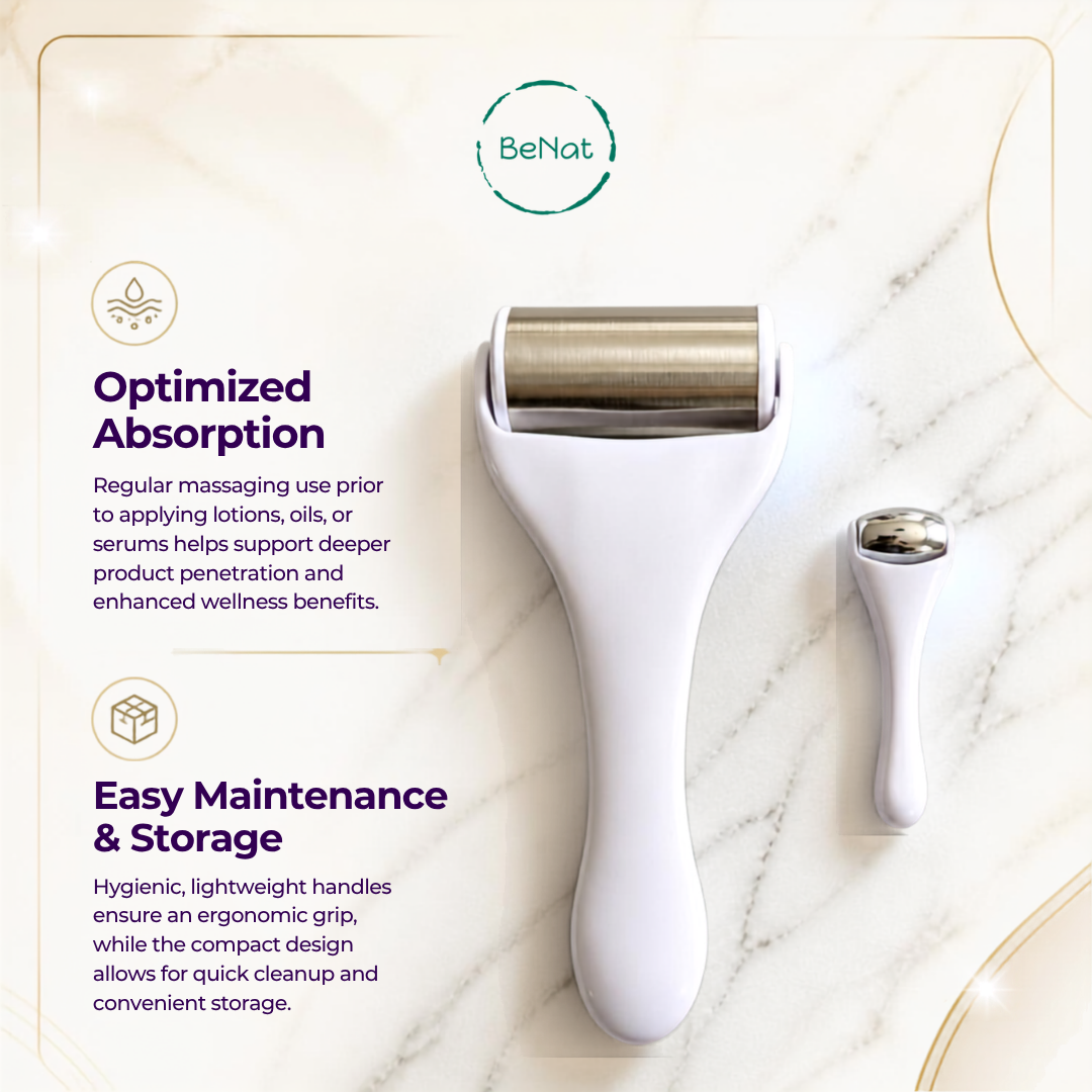 2-Piece Cryotherapy Face & Eye and Body Roller Set