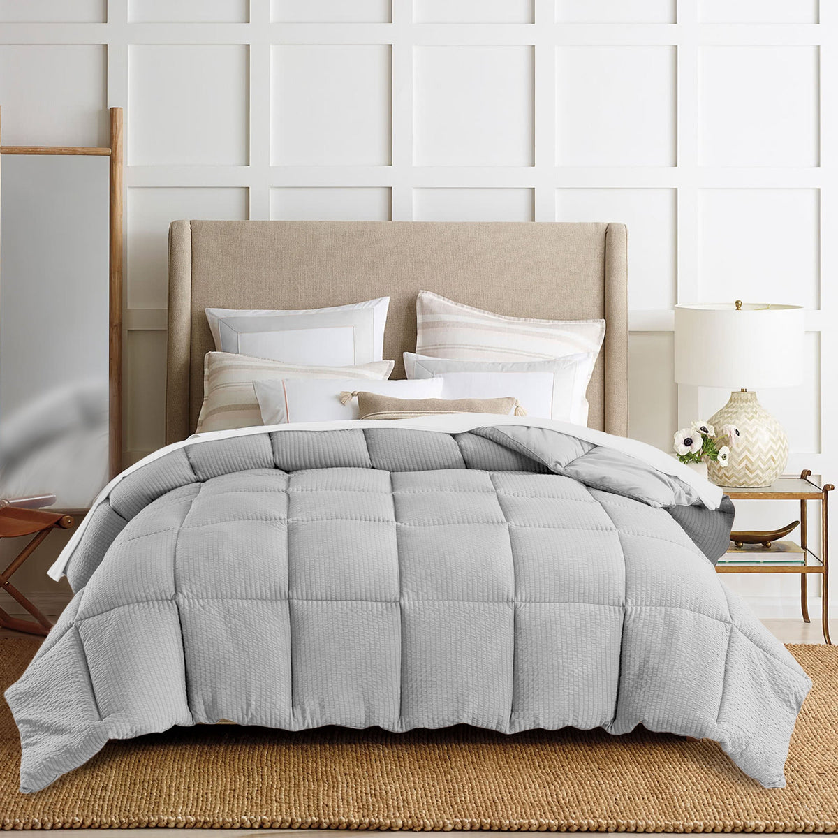 KASENTEX Ultra Soft All Season Down Alternative Reversible Comforter, Twin, Queen, King, Room Decor, Graduation Gifts