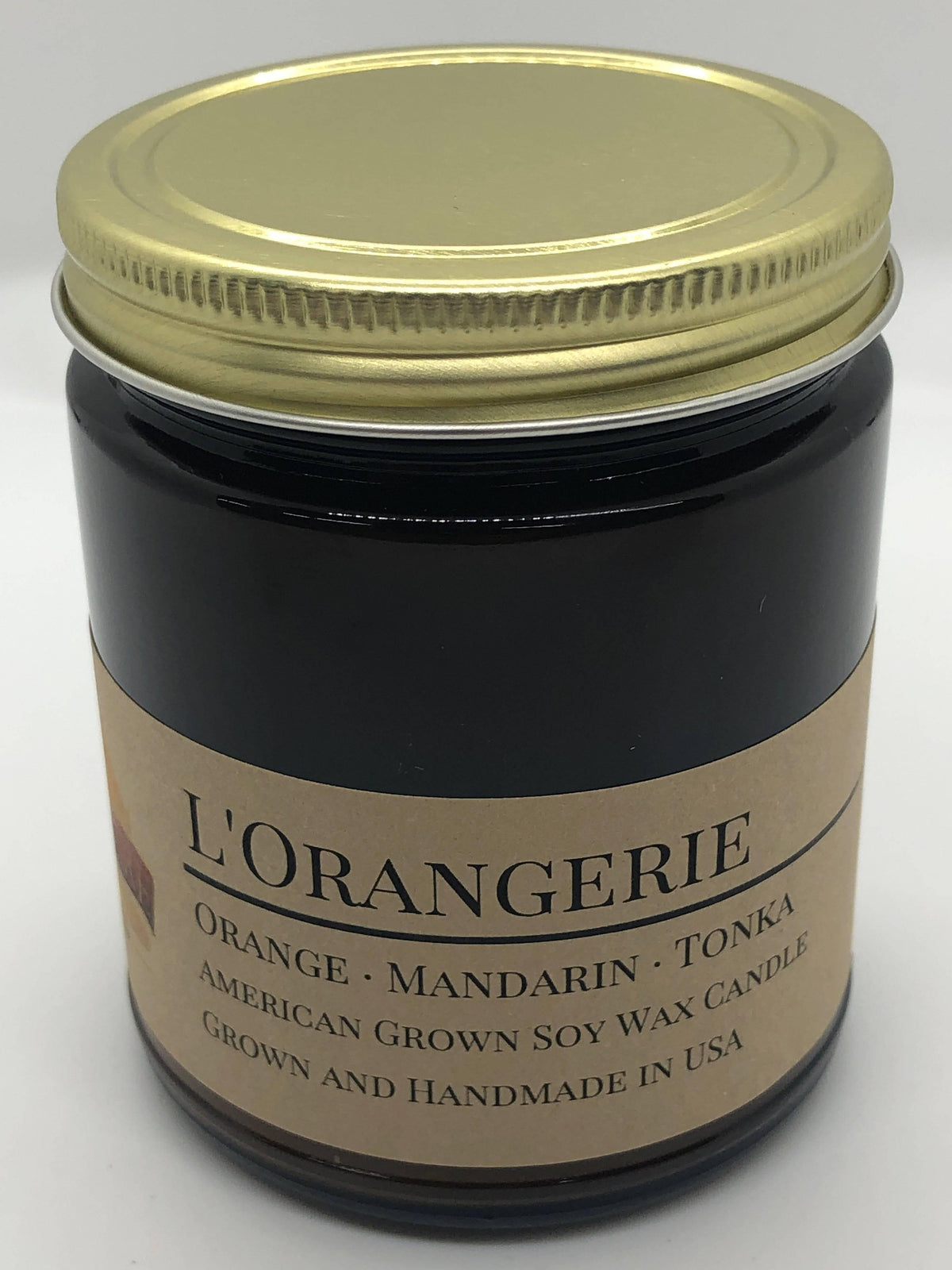 PRAIRIE FIRE L'Orangerie Soy Wax Candle | 9 oz Amber Apothecary Jar