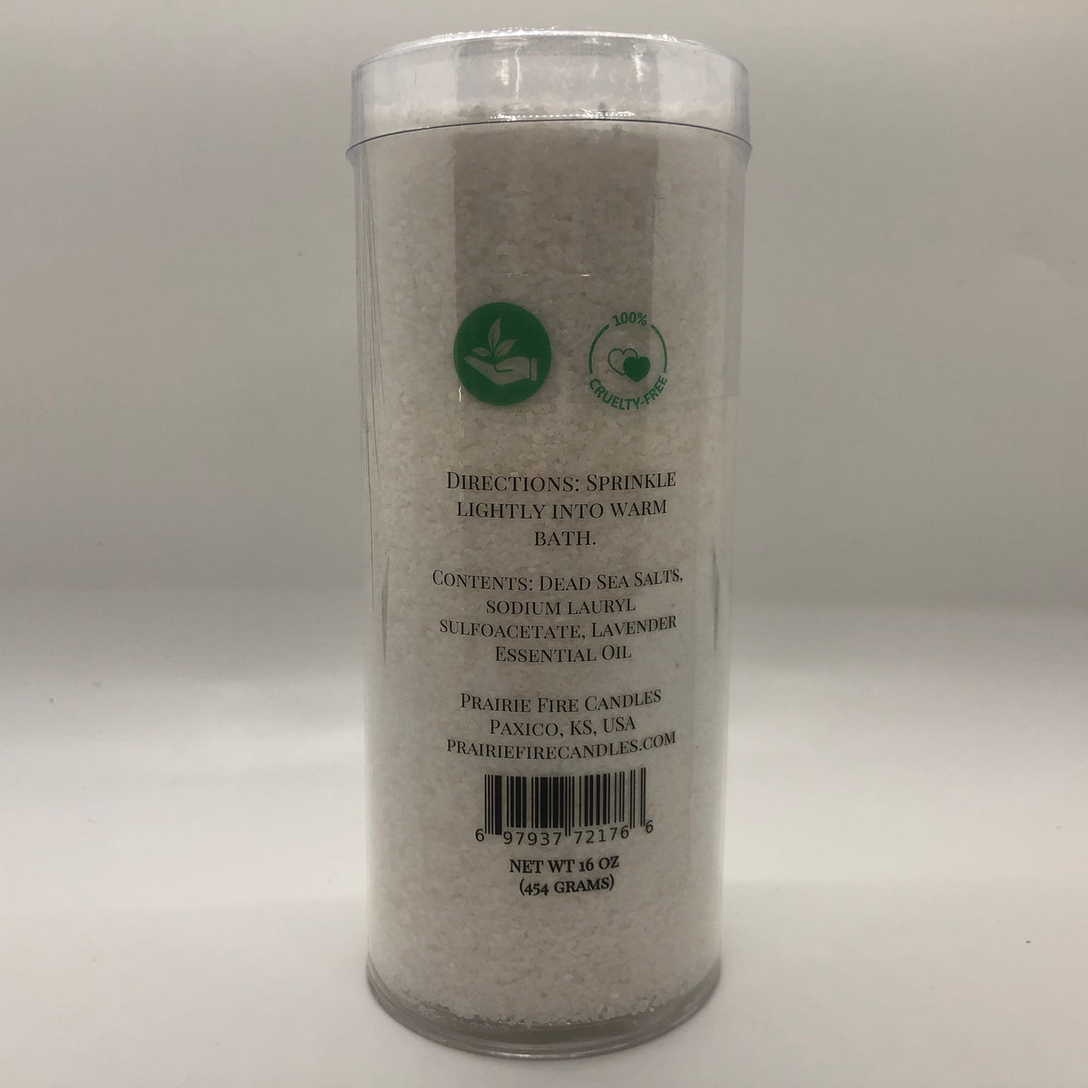 PRAIRIE FIRE Lavender Dead Sea Bath Salts - 16oz (Prairie Fire Lavender)