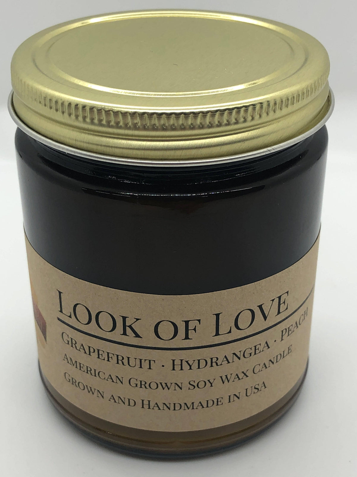 PRAIRIE FIRE Look of Love Soy Wax Candle | 9 oz Amber Apothecary Jar