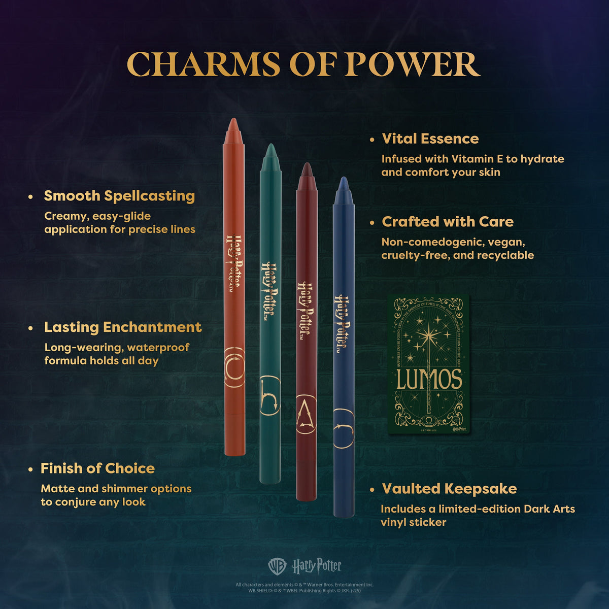 PROFUSION HP Dark Arts | Spells and Charms Liner Pencil Set