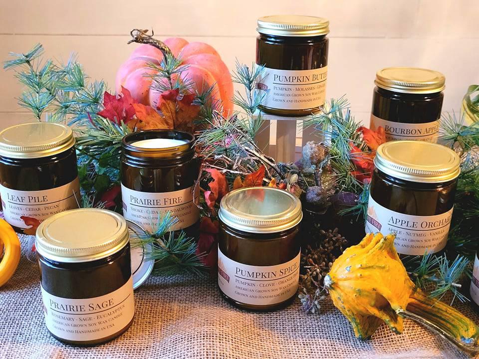 Prairie Spring Soy Wax Candle | 9 oz Amber Apothecary Jar