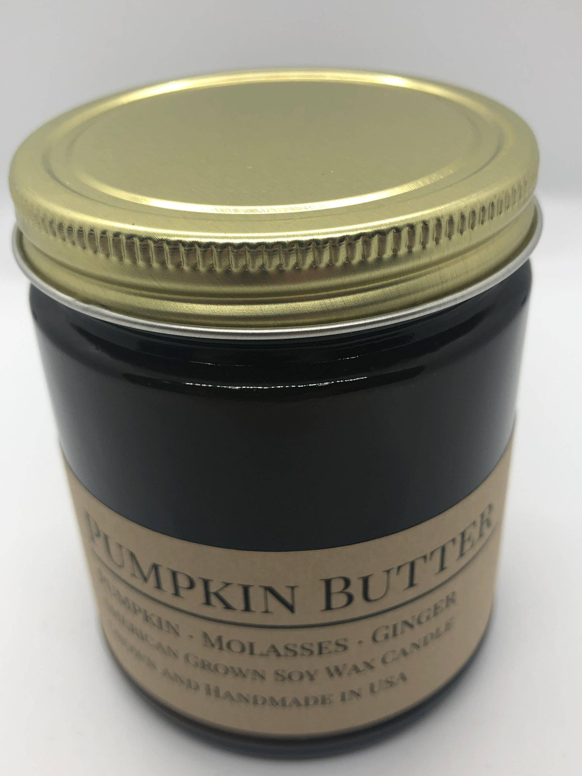 PRAIRIE FIRE Pumpkin Butter Soy Wax Candle | 9 oz Amber Apothecary Jar