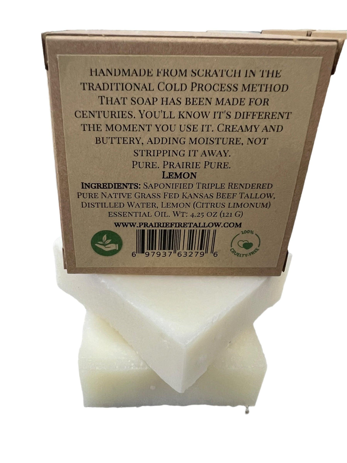 Grass Fed Beef Tallow Soap Bar (3 Pack) – Fragrance Free, Natural & Organic – Moisturizes & Soothes Face, Body & Hair – Handcrafted, Ideal for Sensitive & Dry Skin