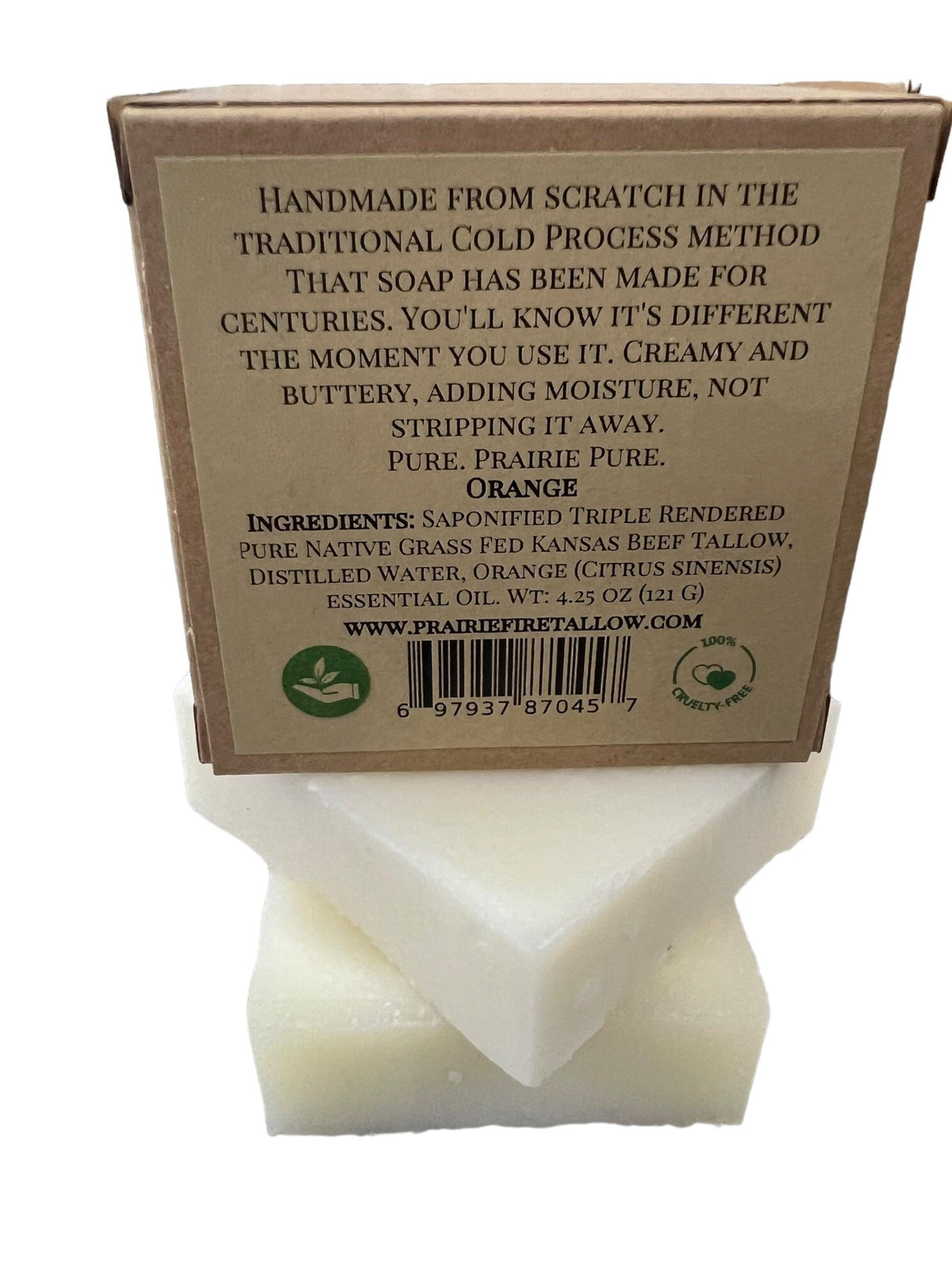 Grass Fed Beef Tallow Soap Bar (3 Pack) – Fragrance Free, Natural & Organic – Moisturizes & Soothes Face, Body & Hair – Handcrafted, Ideal for Sensitive & Dry Skin