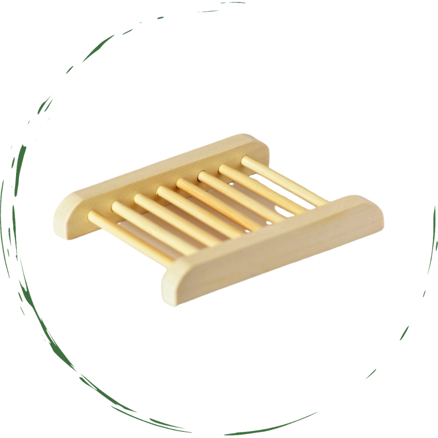BENAT Bamboo Soap Bar Dish. Eco-Friendly