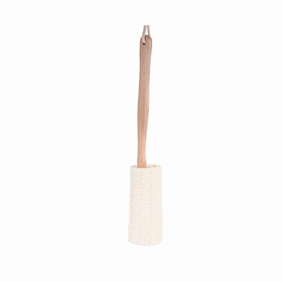 BENAT Natural Loofah Bath Brush w/Long Handle.