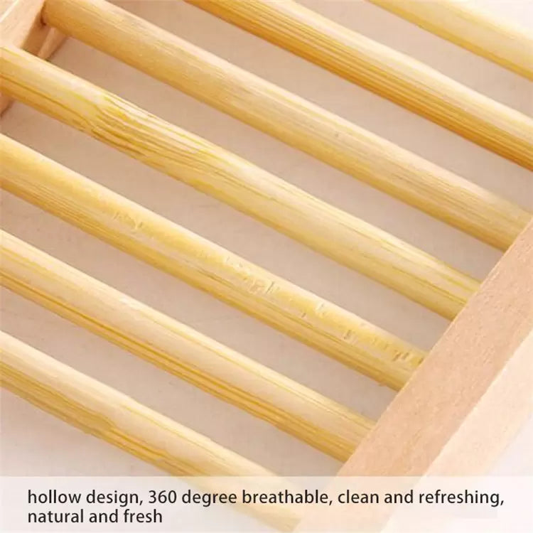 BENAT Bamboo Soap Bar Dish. Eco-Friendly