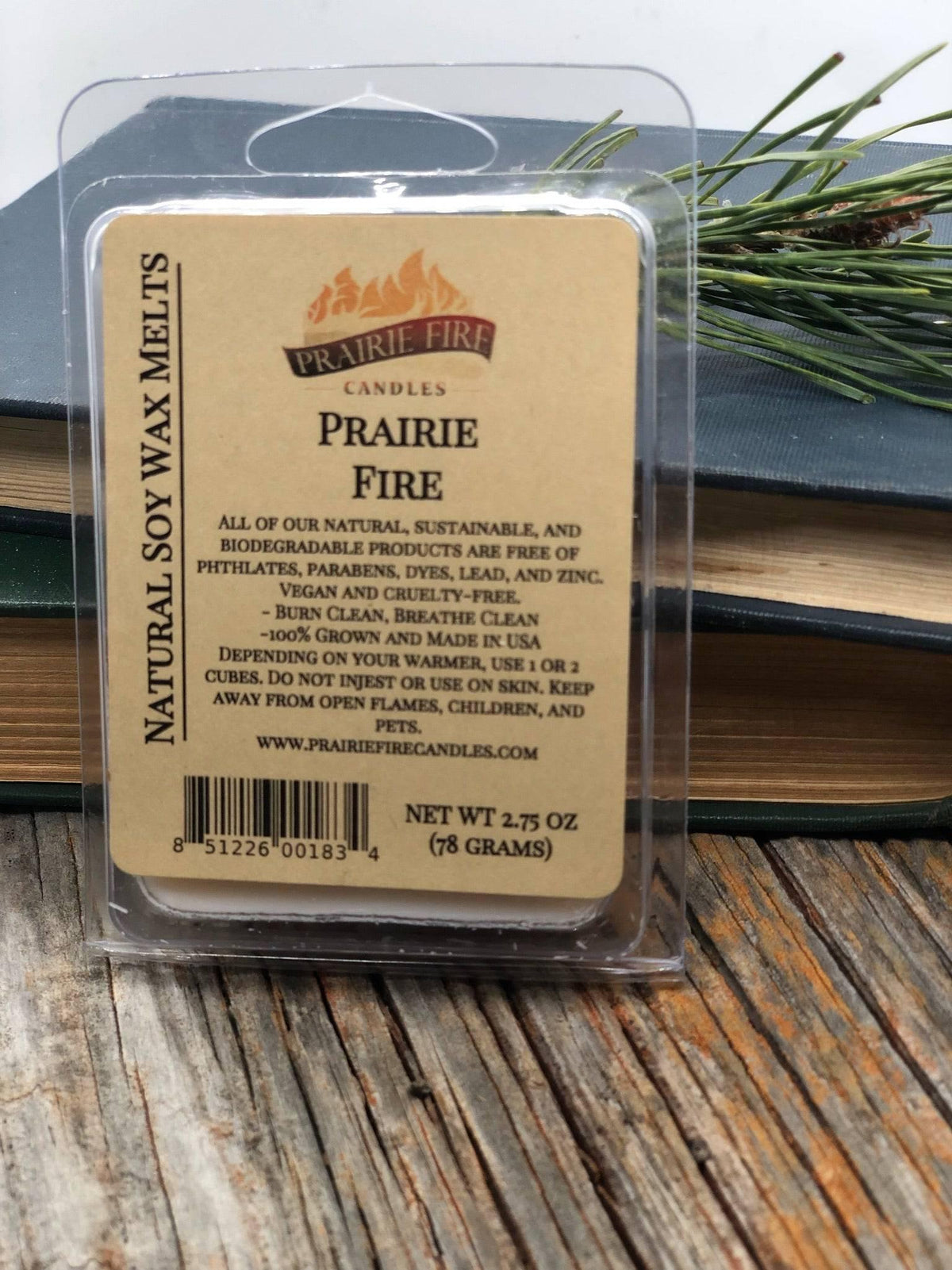 PRAIRIE FIRE Soy Wax Melts | Wax Cubes | Wickless Candles | Small Batch | Vegan