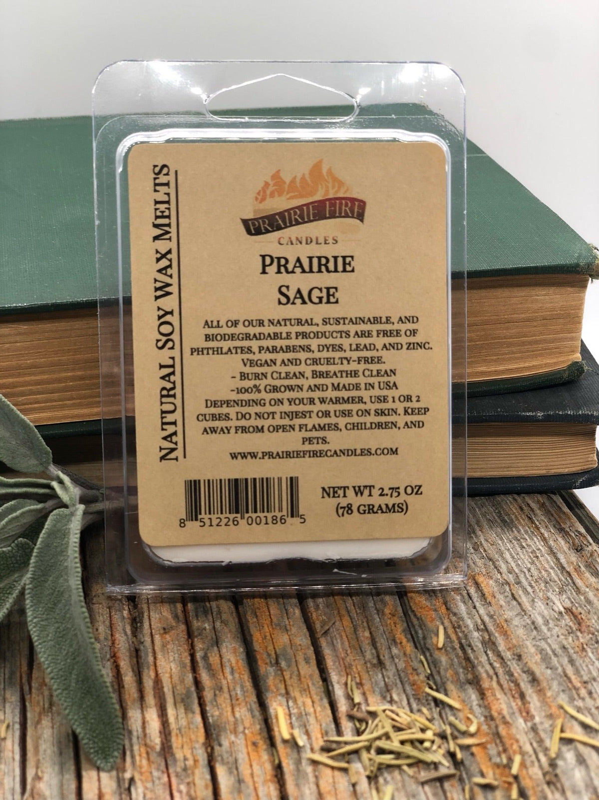 PRAIRIE FIRE Soy Wax Melts | Wax Cubes | Wickless Candles | Small Batch | Vegan