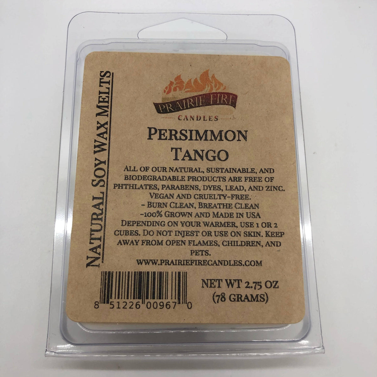 PRAIRIE FIRE Soy Wax Melts | Wax Cubes | Wickless Candles | Small Batch | Vegan