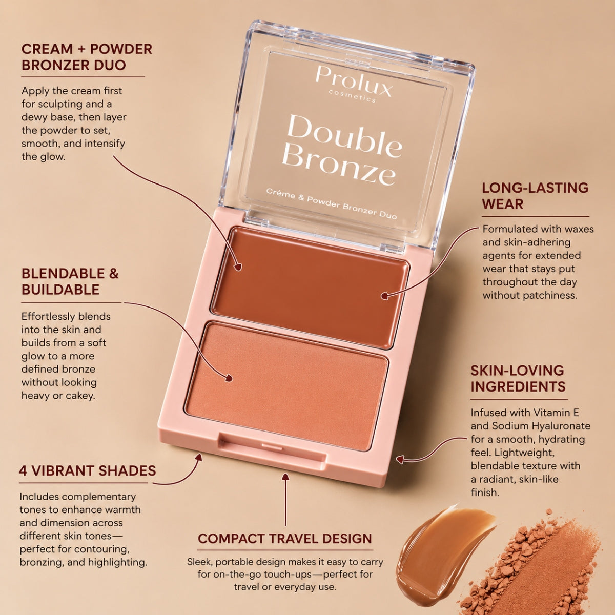 Double Bronze - Creme & Powder Bronzer Duo
