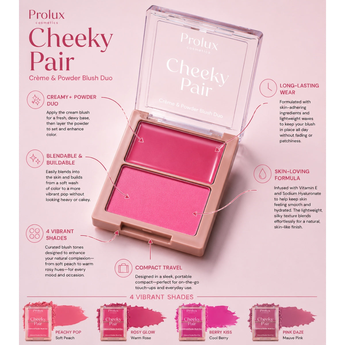 Cheeky Pair - Creme Powder Blush Duo
