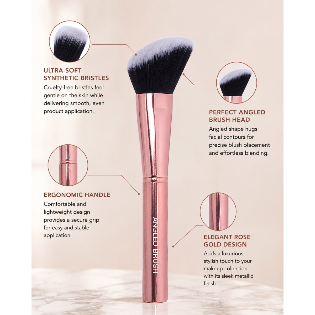 PROLUX Rose Gold Blush Brush