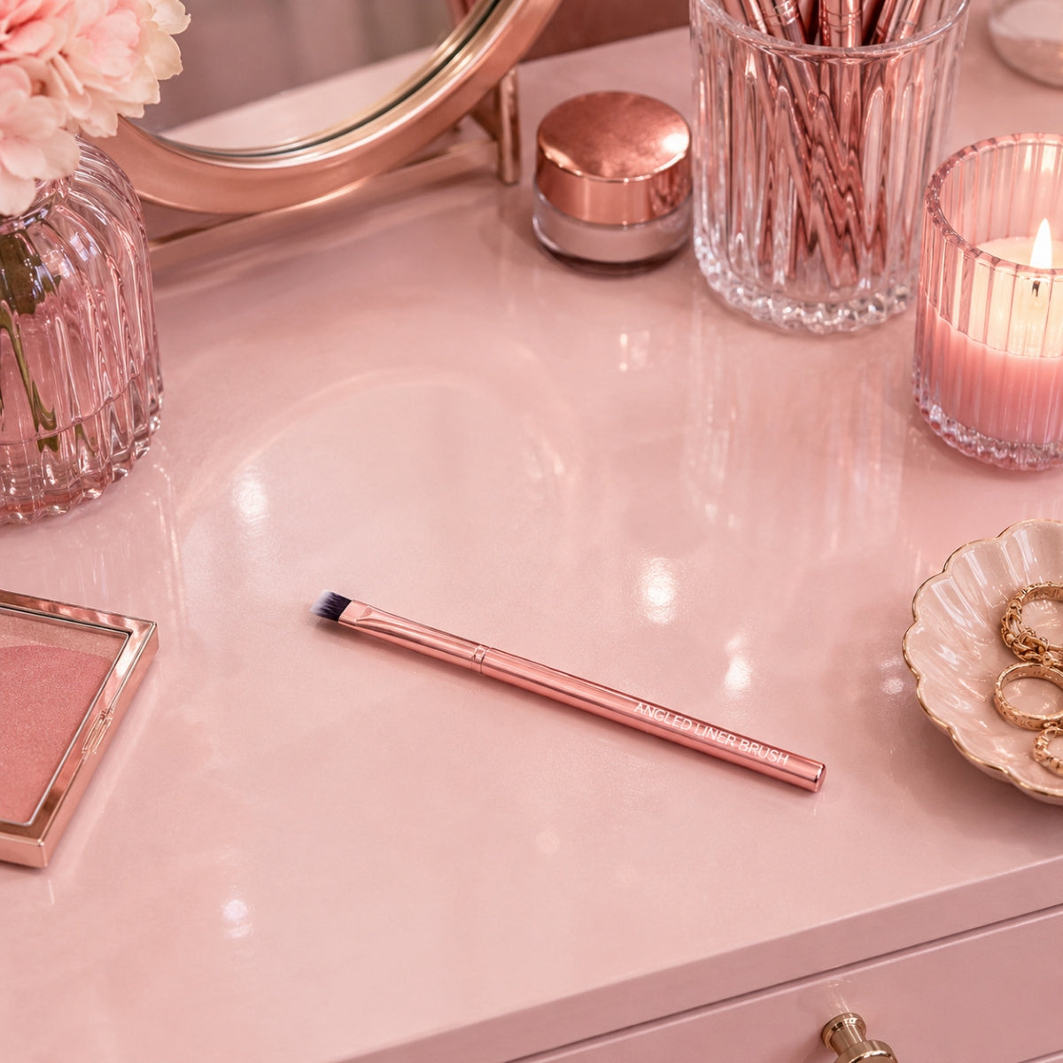 PROLUX Rose Gold Angled Liner Brush