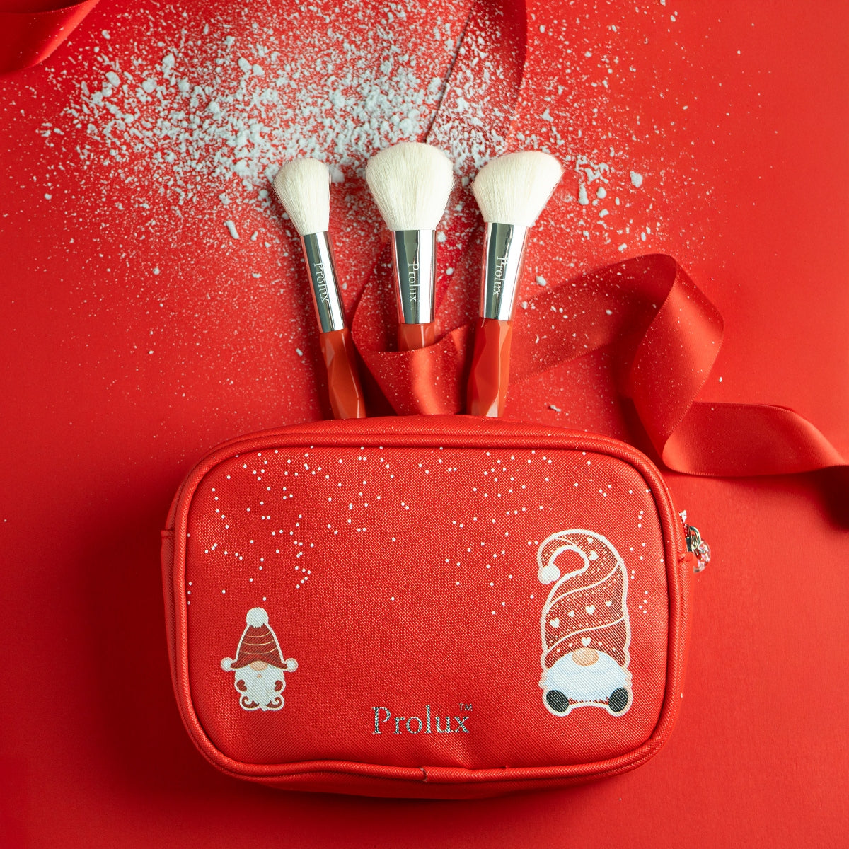 PROLUX Wrapped in Gnome: Makeup Brush & Cosmetic Bag