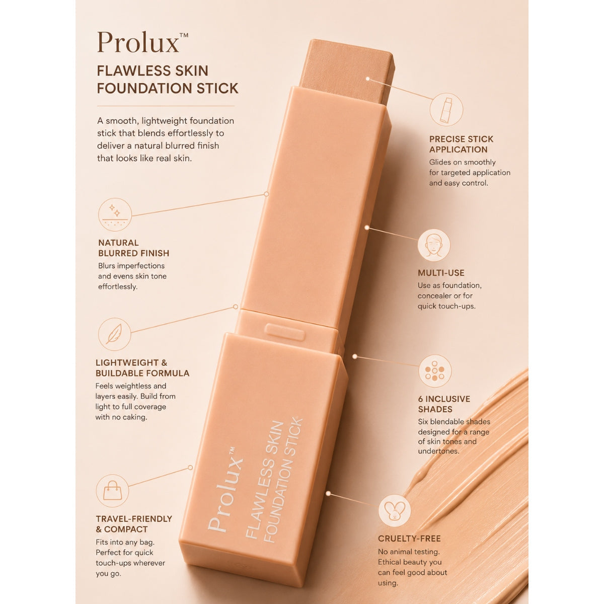 PROLUX Flawless Skin Foundation Stick