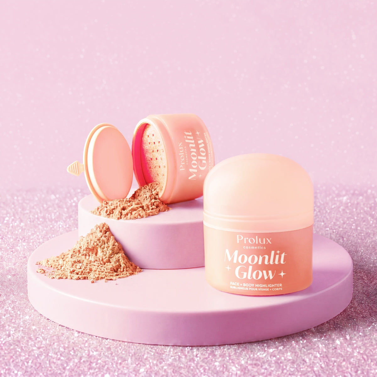 Moonlit Glow: Face & Body Highlighter