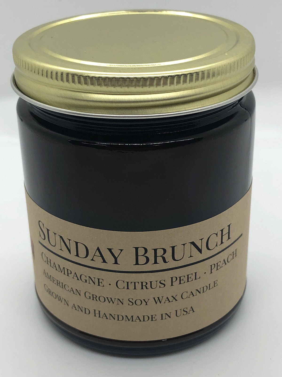 PRAIRIE FIRE Sunday Brunch Soy Wax Candle | 9 oz Amber Apothecary Jar