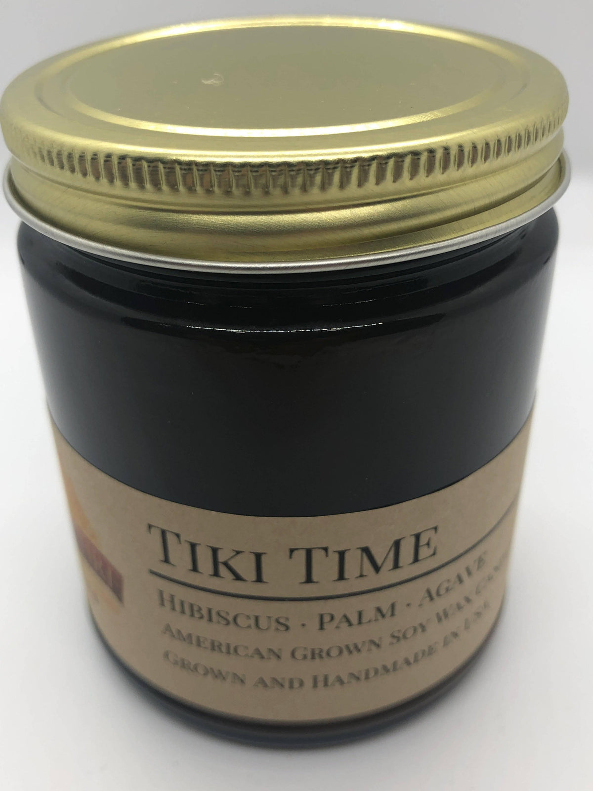 PRAIRIE FIRE Tiki Time Soy Wax Candle | 9 oz Amber Apothecary Jar