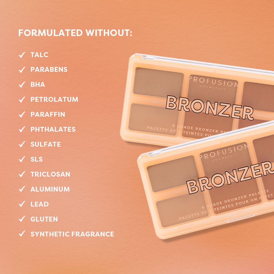 PROFUSION Bronzer 6 Shade Face Palette