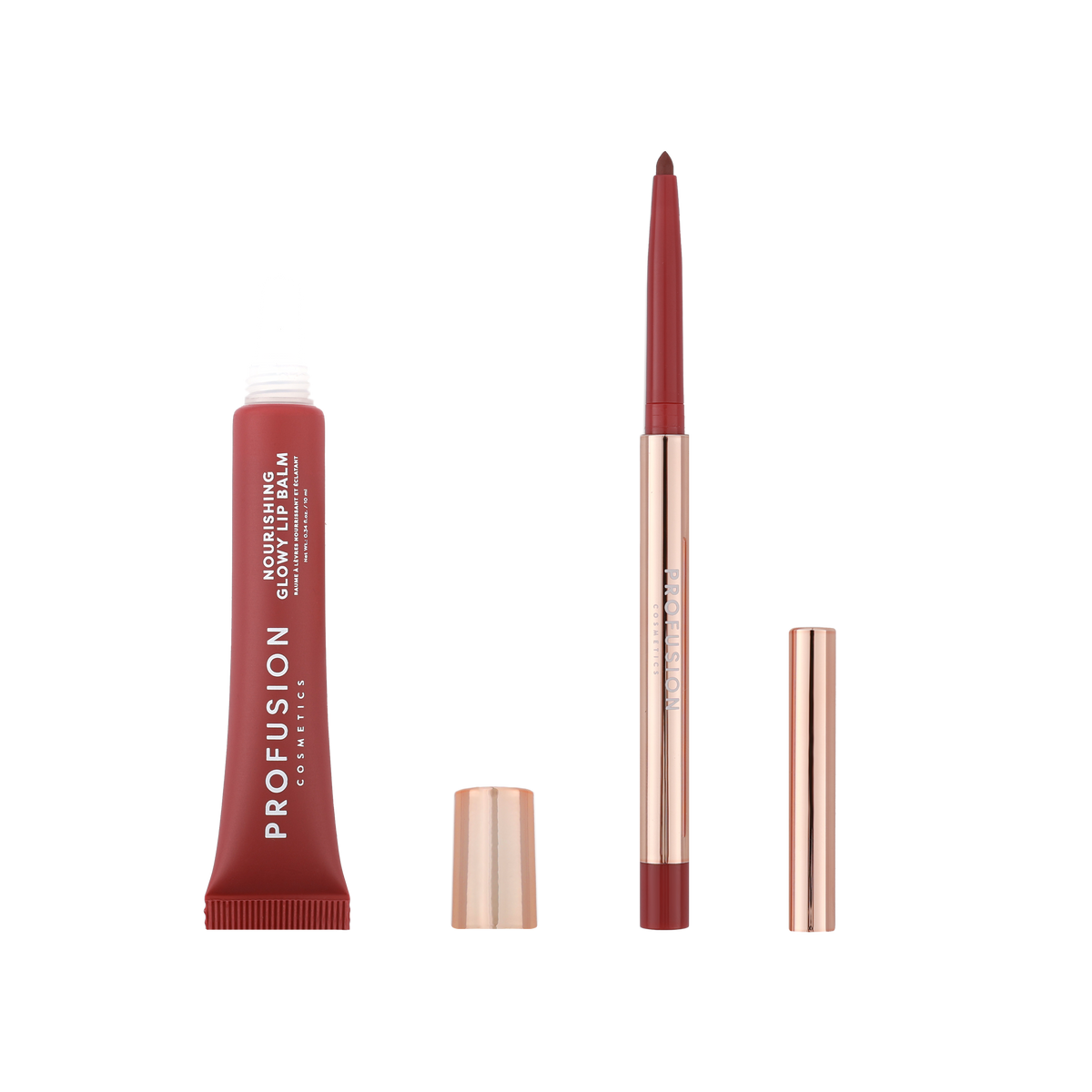 PROFUSION Lip Treat Duo Soft Matte Creamy Lip Liner & Nourishing Glowy Lip Balm
