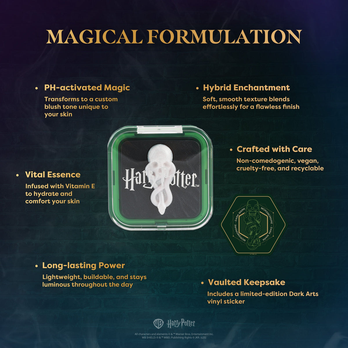 PROFUSION HP Dark Arts | The Dark Mark PH Color Changing Blushlighter