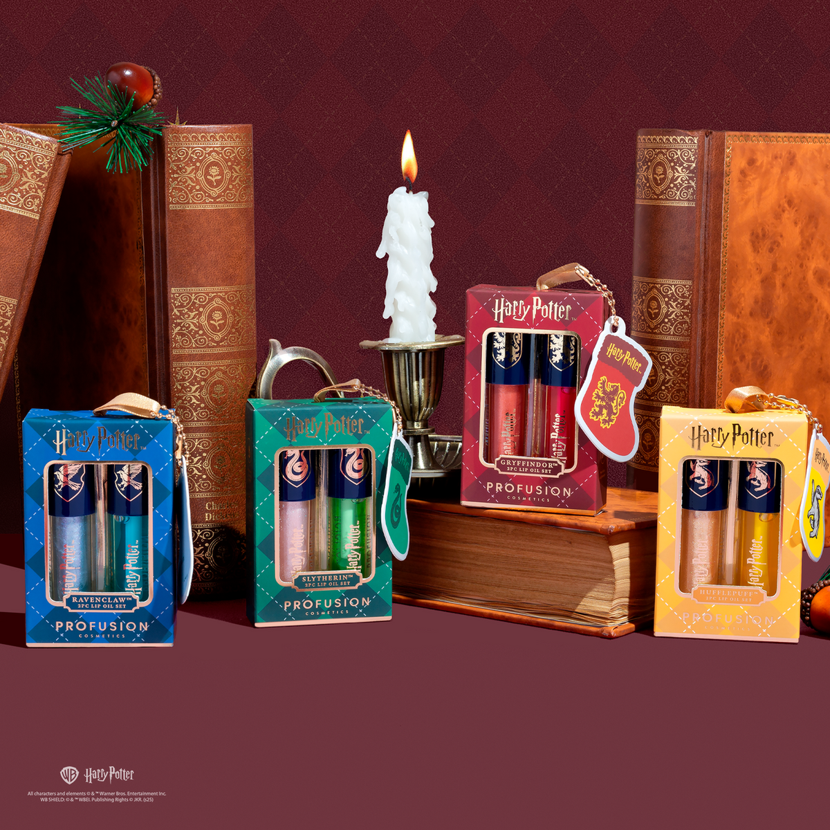 PROFUSION Harry Potter Holiday | Gryffindor™ Slytherin™ Hufflepuff™ Raven Claw™ Lip Duo Set